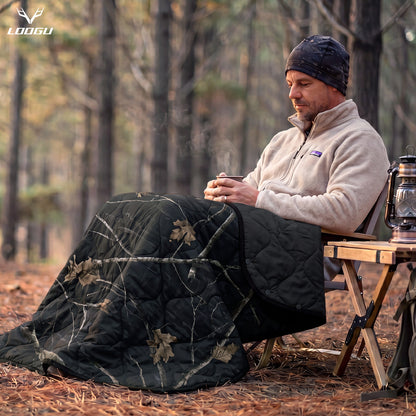 LOOGU Super Camo Blanket Waterproof Poncho Liner for Outdoor BL20