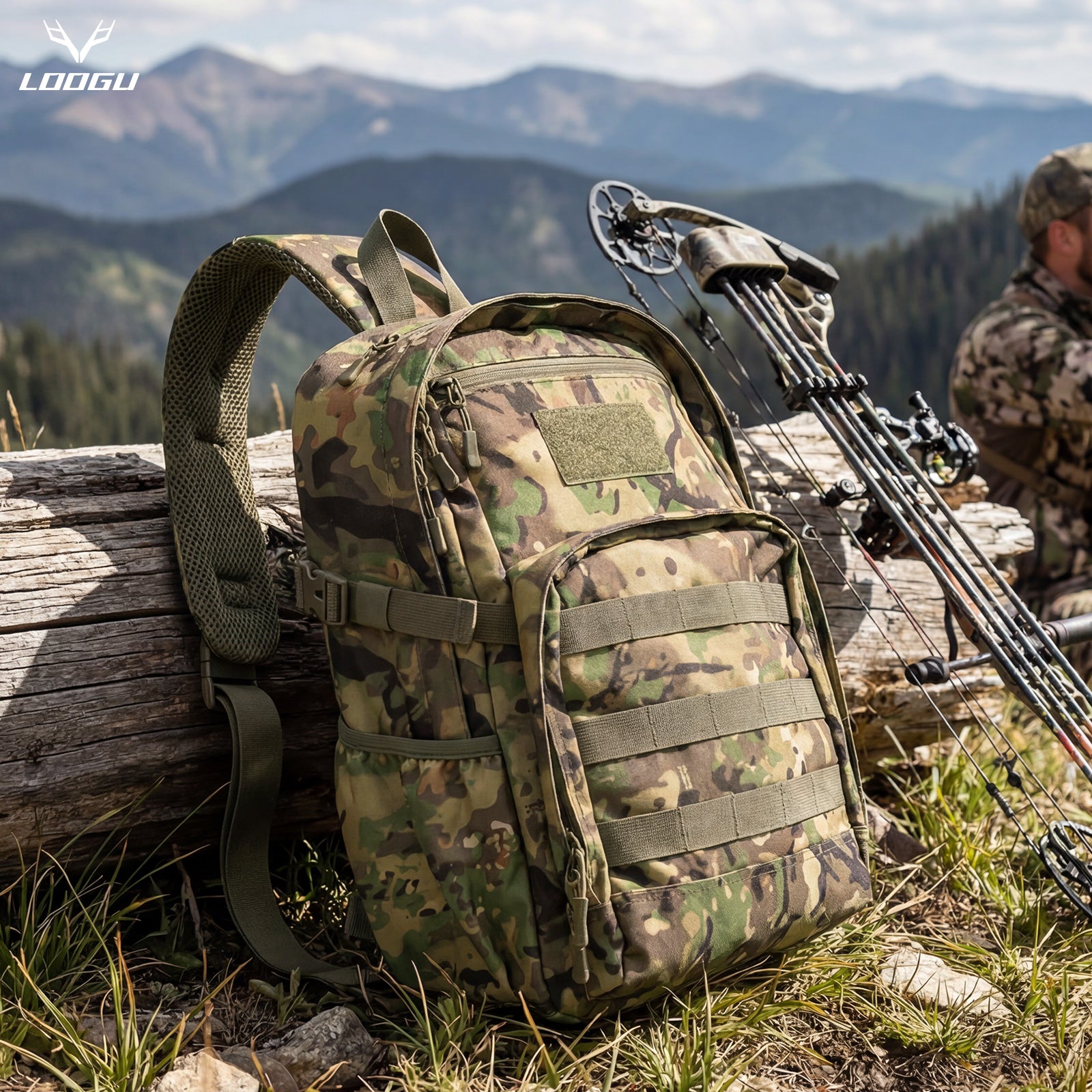 LOOGU Tactical Sling Bag Waterproof Military Shoulder Pack CB10