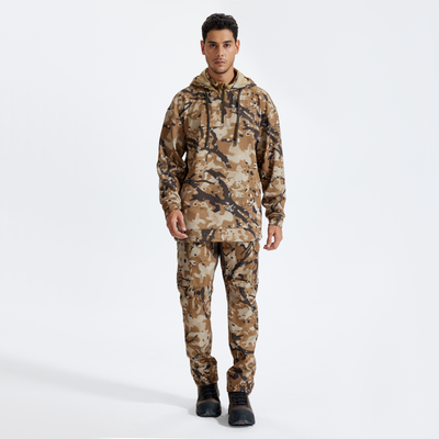 LOOGU Hunting Hoodies Fleece Lining Performance Insulation Pullover Spretta Desert D50-1