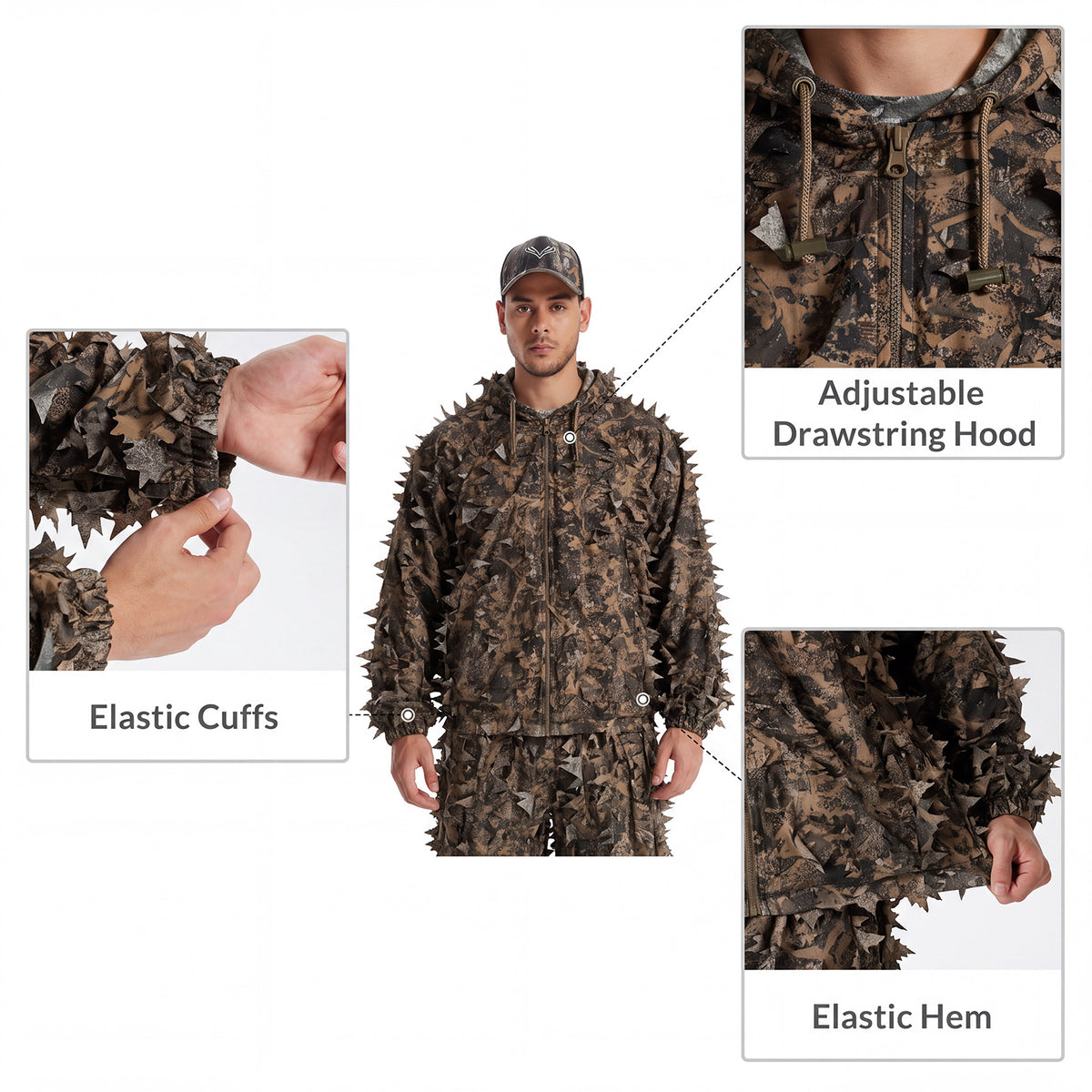 3D Leaf Ghillie Suit  GS10