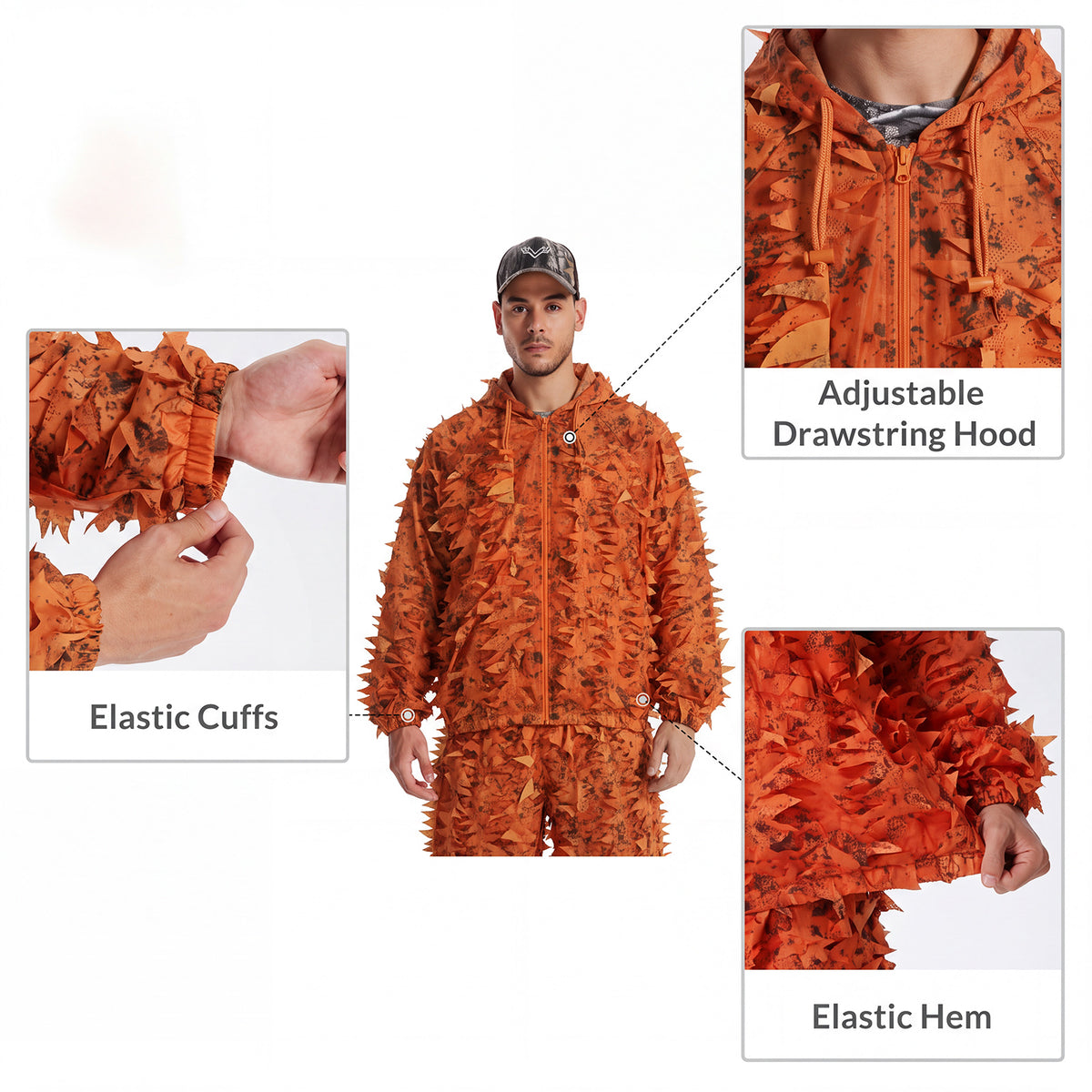 3D Leaf Ghillie Suit  GS10