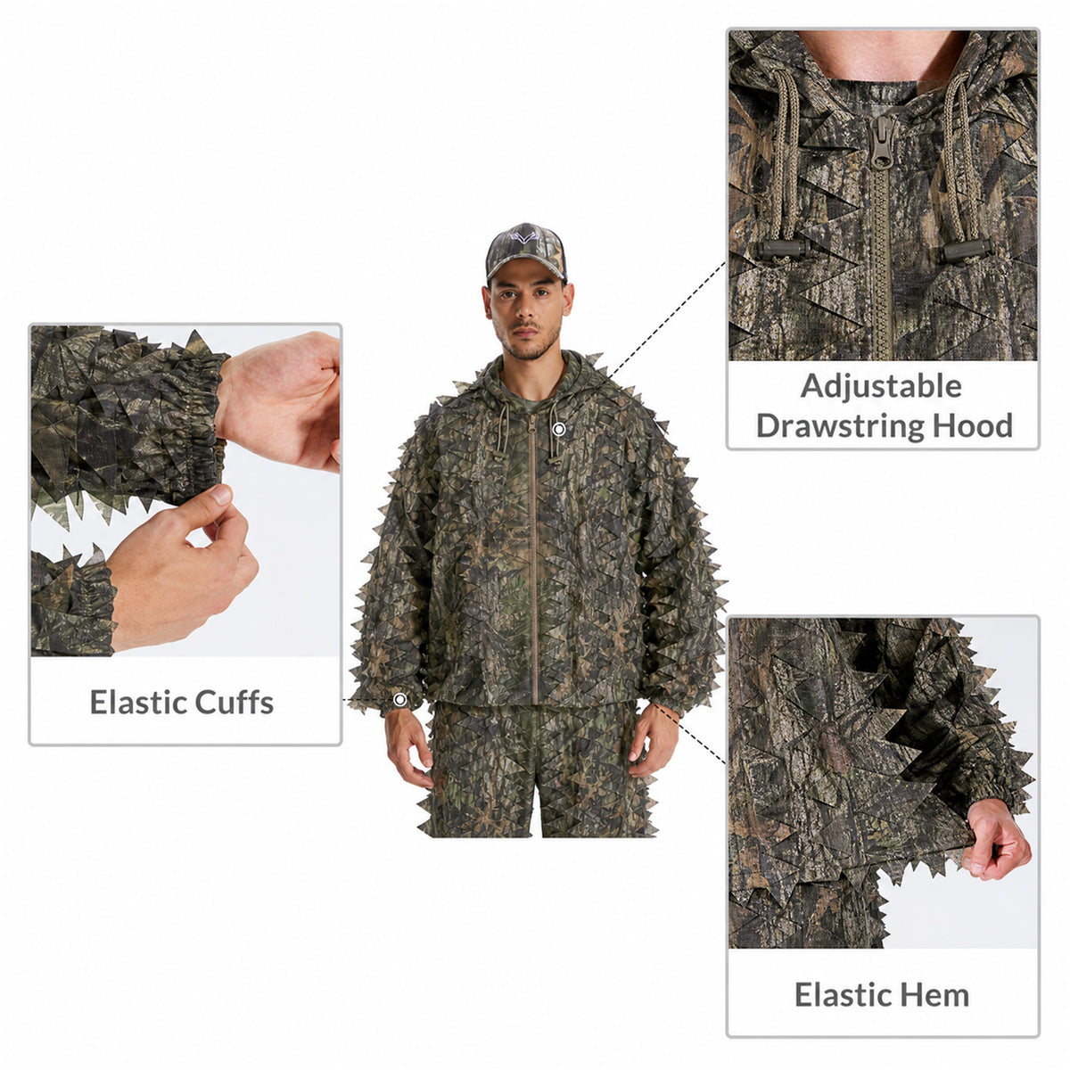 3D Leaf Ghillie Suit  GS10