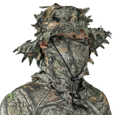 LOOGU Camouflage 2-piece set (fisherman hat+leaves face mask)