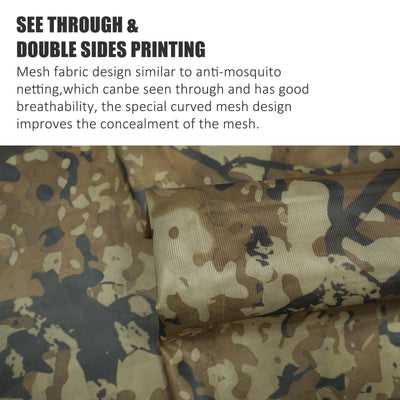 LOOGU Camo Netting Mesh Quiet Nets Spretta Camo