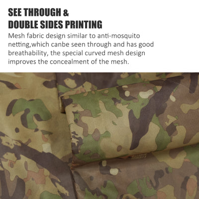 LOOGU Camo Netting Mesh Quiet Nets Spretta Camo