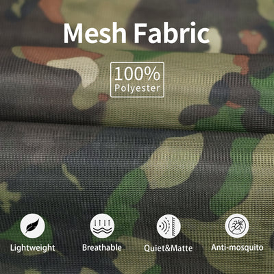 LOOGU Camo Netting Mesh Quiet Nets Spretta Camo