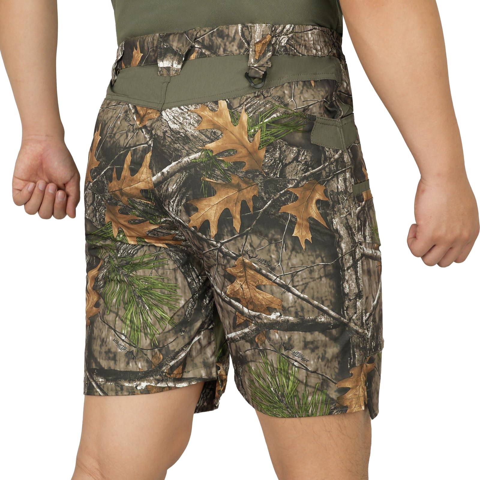 LOOGU Camo Hunting Cargo Shorts Super Tree H60S