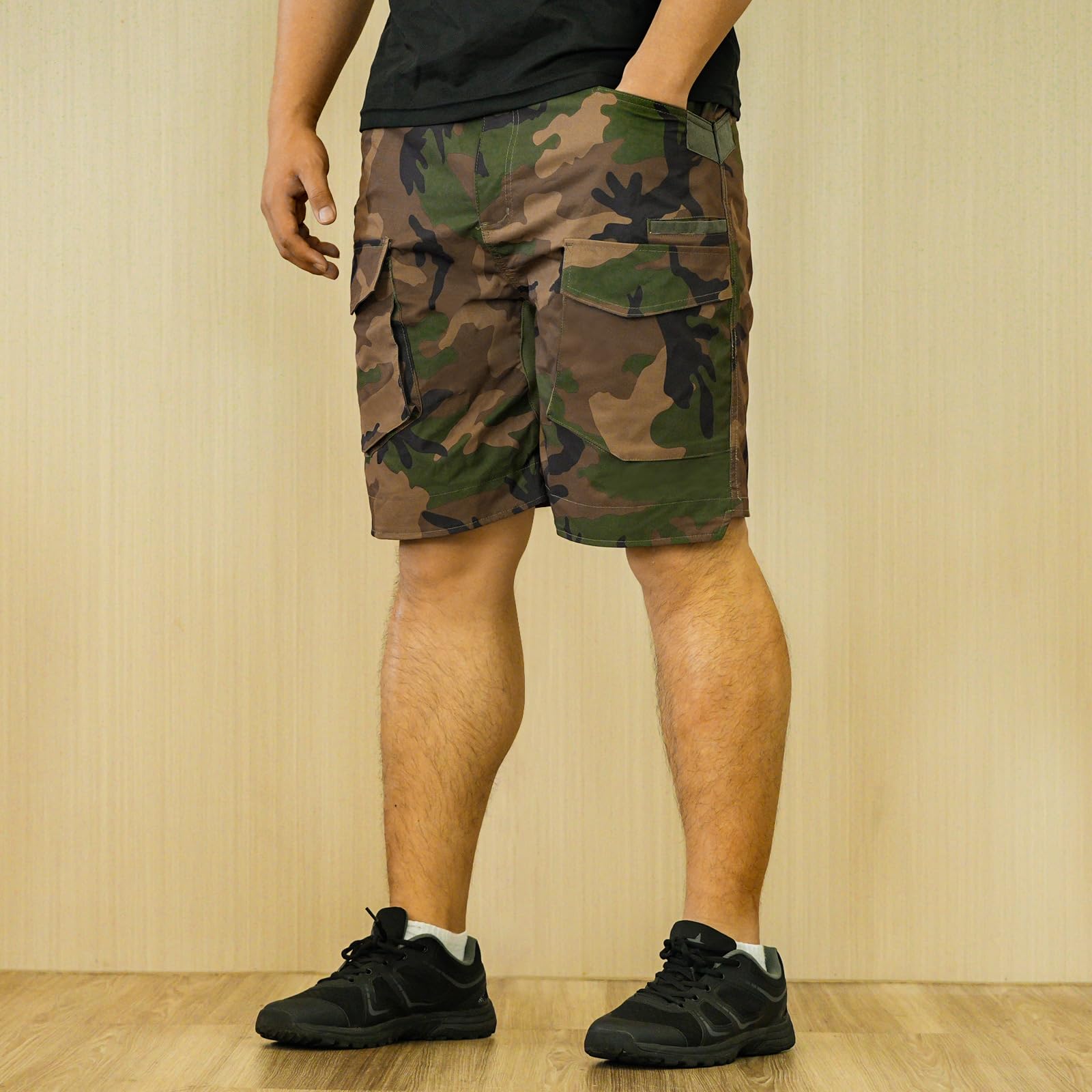 LOOGU Camo Hunting Cargo Shorts Us 4 Color Woodland H60S