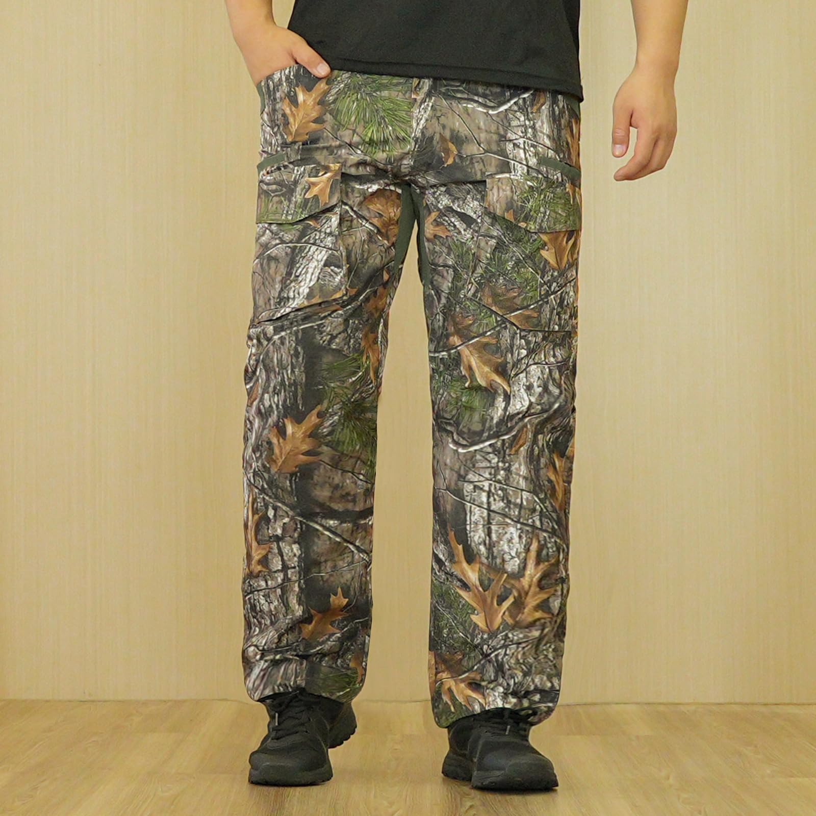 LOOGU Camo Hunting Pants 9 Pockets Super tree H60
