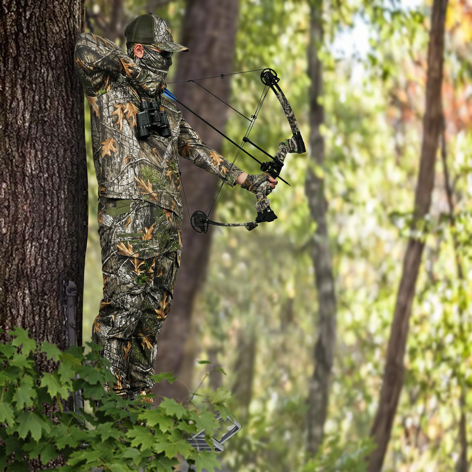 LOOGU Camo Hunting Pants 9 Pockets Super tree H60