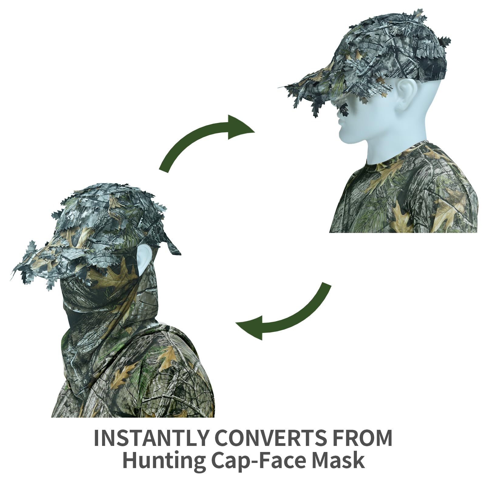 LOOGU Camouflage 2-piece set (hat+face mask)