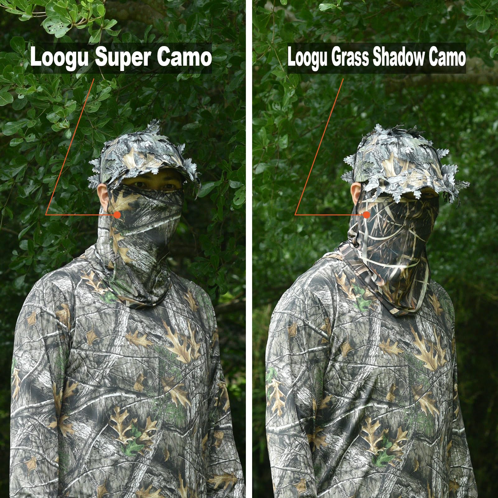 LOOGU Camouflage 2-piece set (hat+face mask)