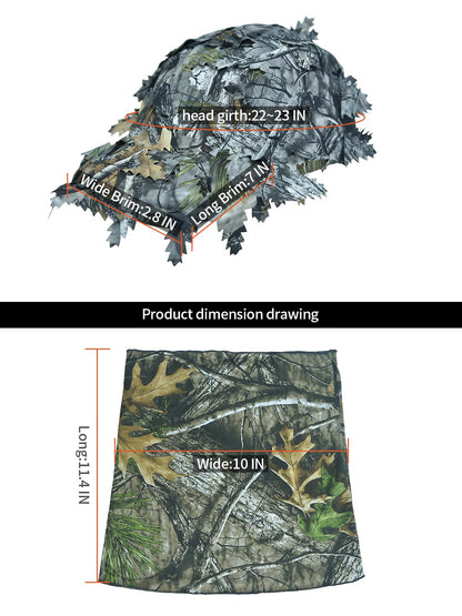 LOOGU Camouflage 2-piece set (hat+face mask)