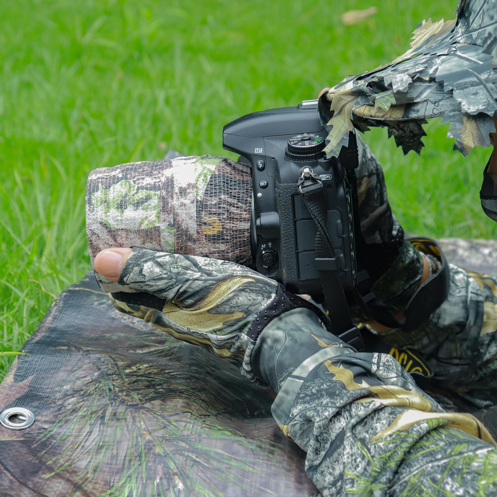 LOOGU Camouflage 2-piece set (hat+face mask)