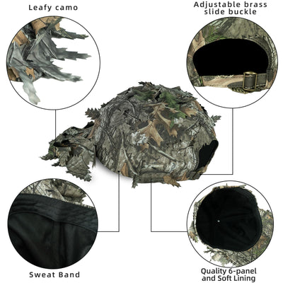 LOOGU Camouflage 2-piece set (hat+ leaves face mask)