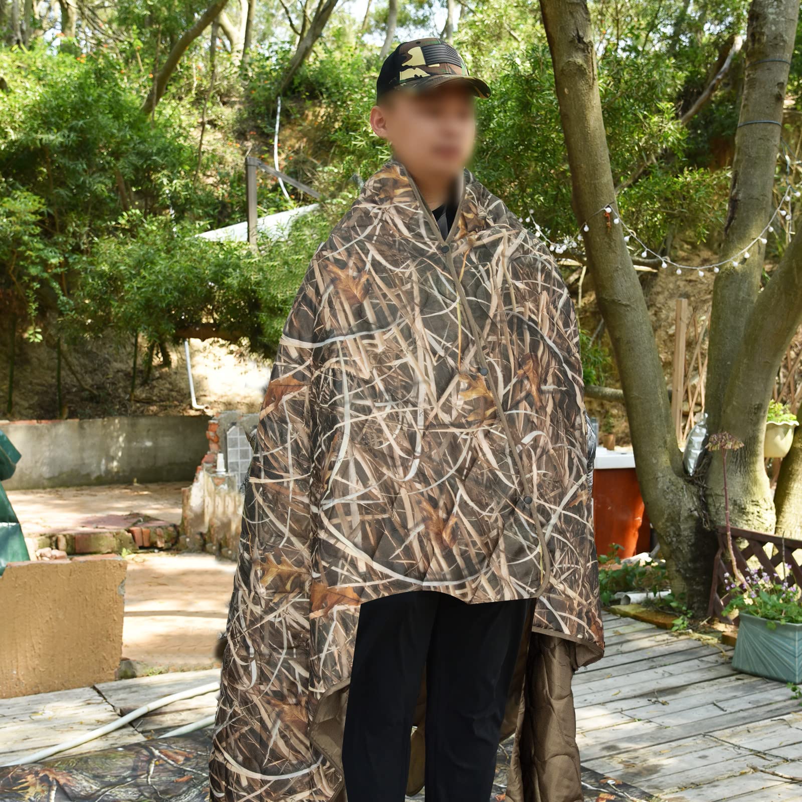 LOOGU Camping Blanket - Button Cordless Grass Shadow
