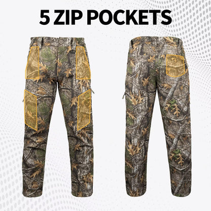 LOOGU Camo Hunting  Fleece Insulation Pants 5 pocket Super Tree P10