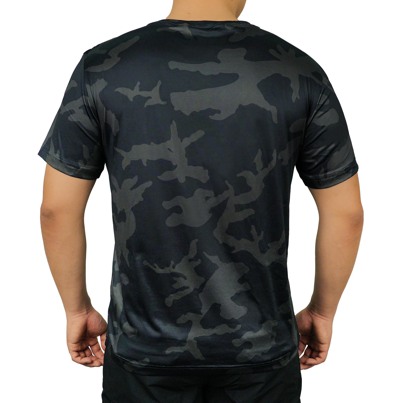 LOOGU Hunting Camo Short Sleeve  Us 4 Color Black T11