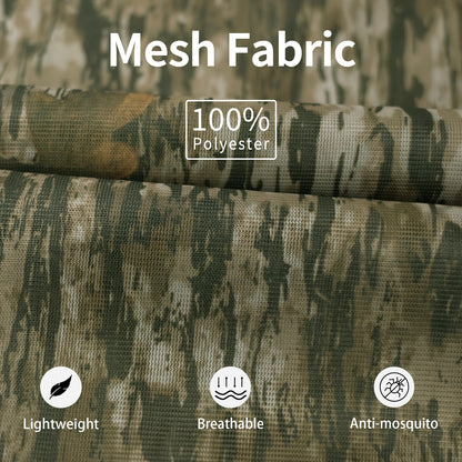 LOOGU Mosquito Suits-Bark & Dead Leaf Camo