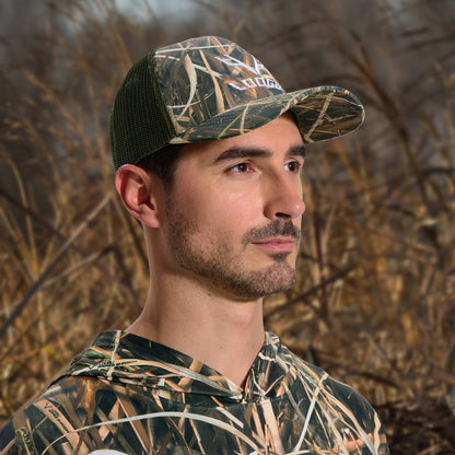 LOOGU Trucker Hat-Grass Shadow Camo Green Net C10