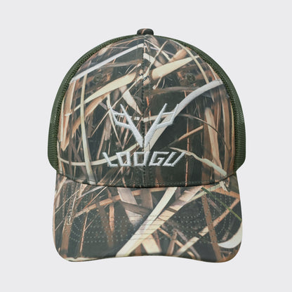 LOOGU Trucker Hat-Grass Shadow Camo Green Net C10