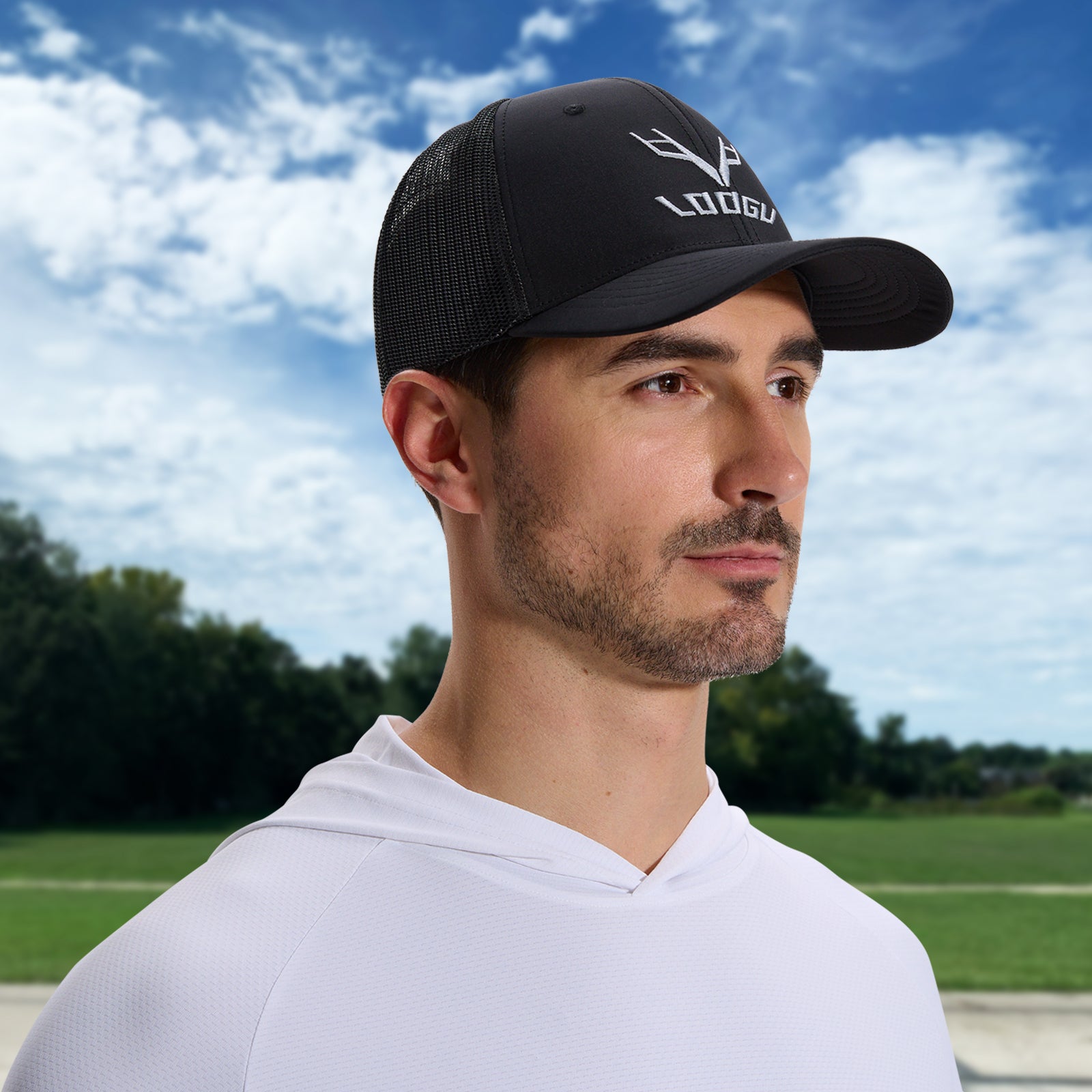 LOOGU Trucker Hat Blcak C10