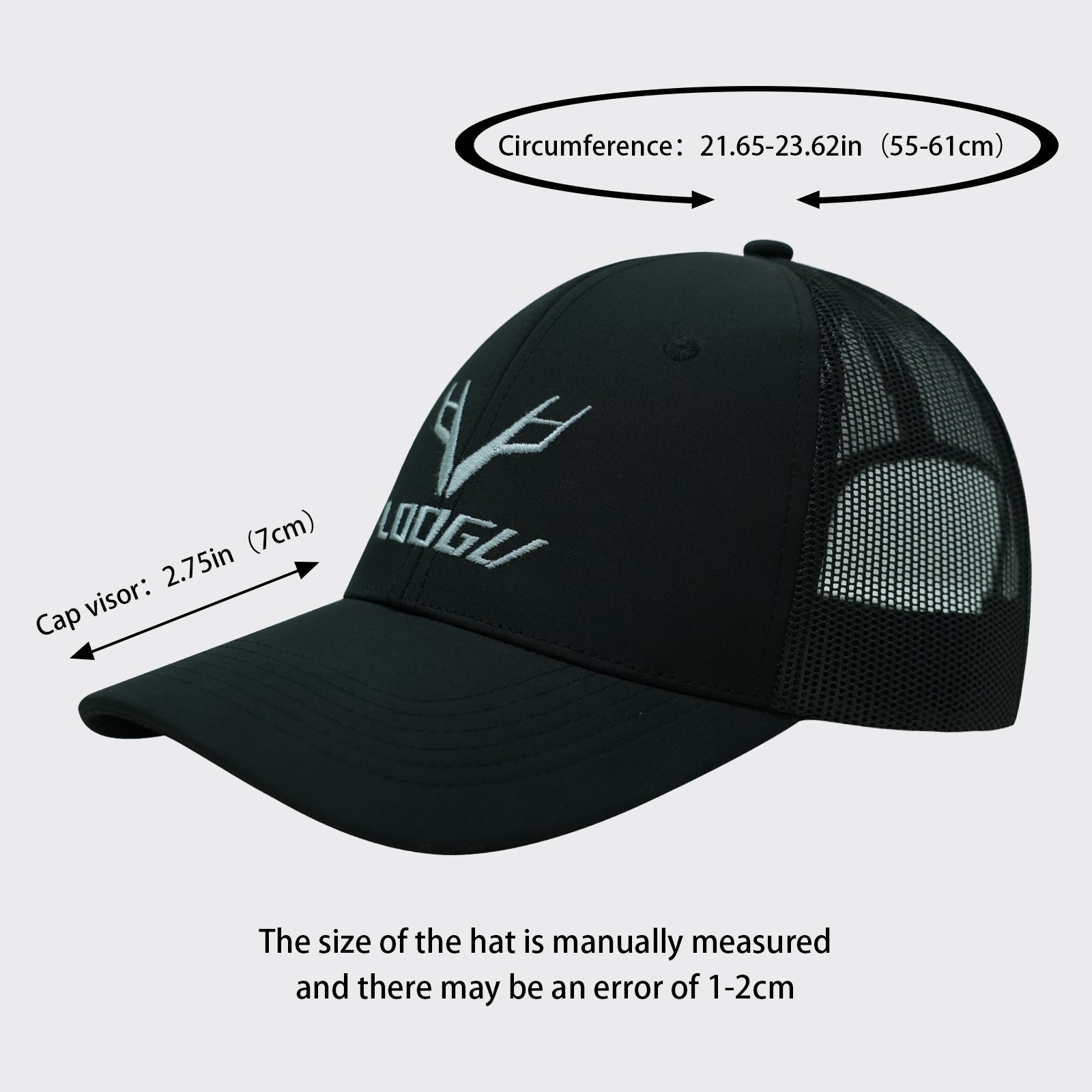 LOOGU Trucker Hat Blcak C10