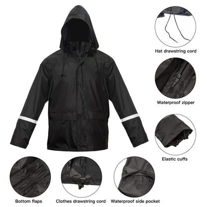 LOOGU Solid Color rainsuit TPU RS20