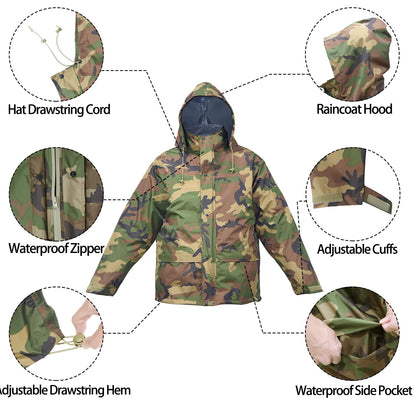 LOOGU rainsuit TPU- Us 4 Color Woodland