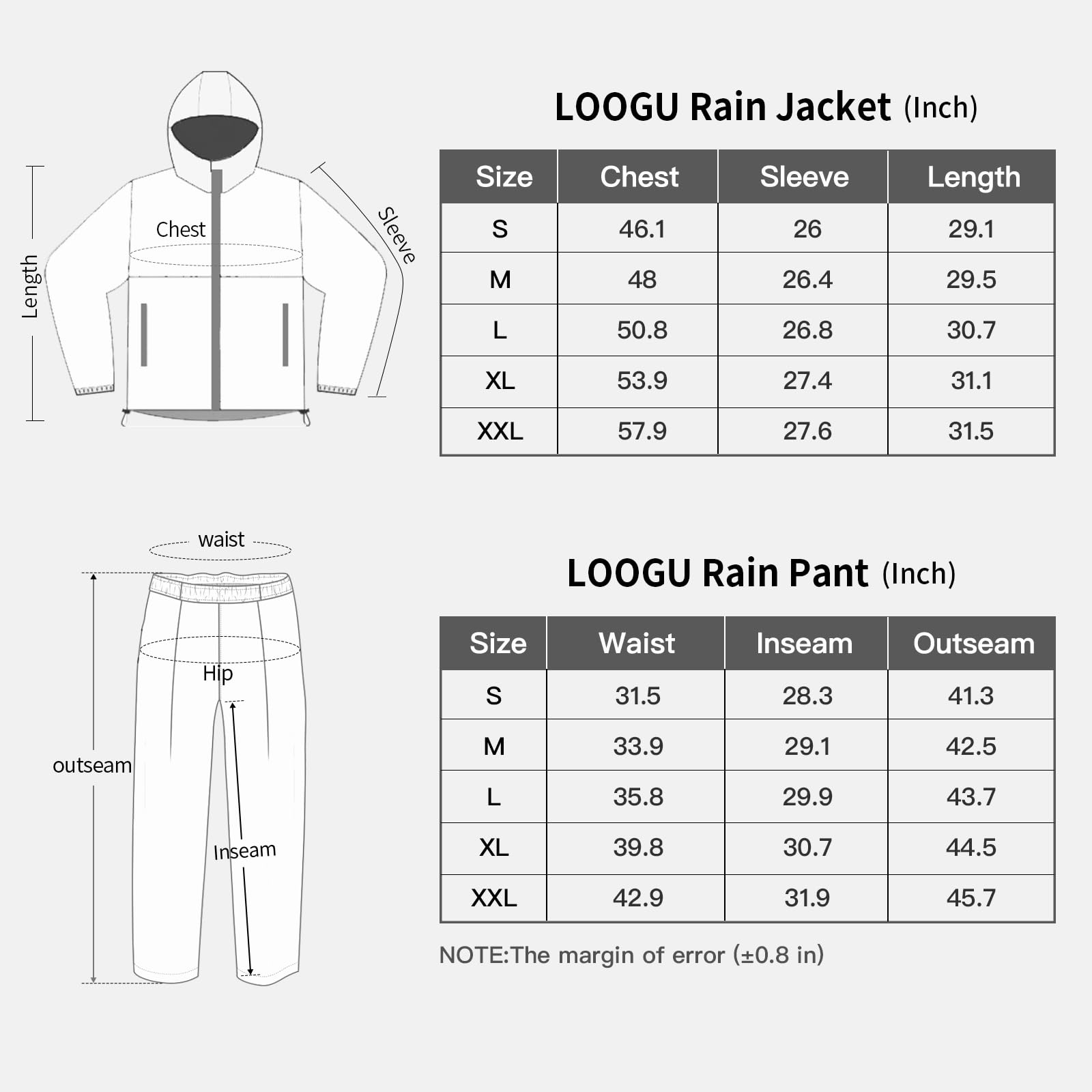LOOGU rainsuit TPU- Us 4 Color Woodland