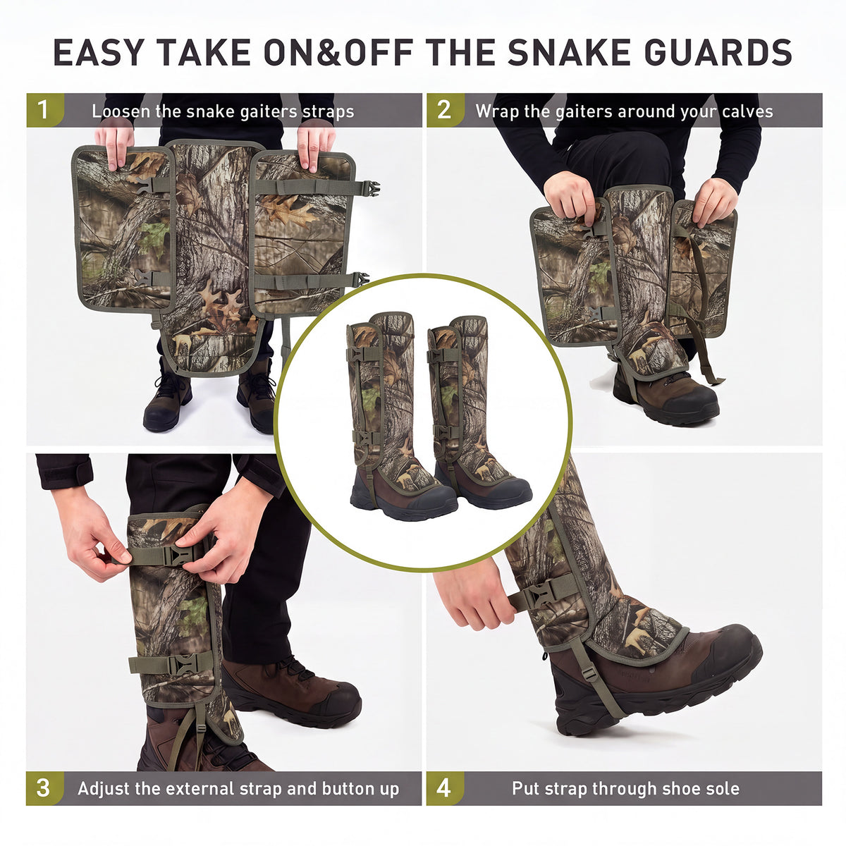Reinforced Snake Gaiters SG10