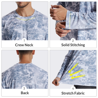 LOOGU Hunting Camo Shirt  Wave Grey T20