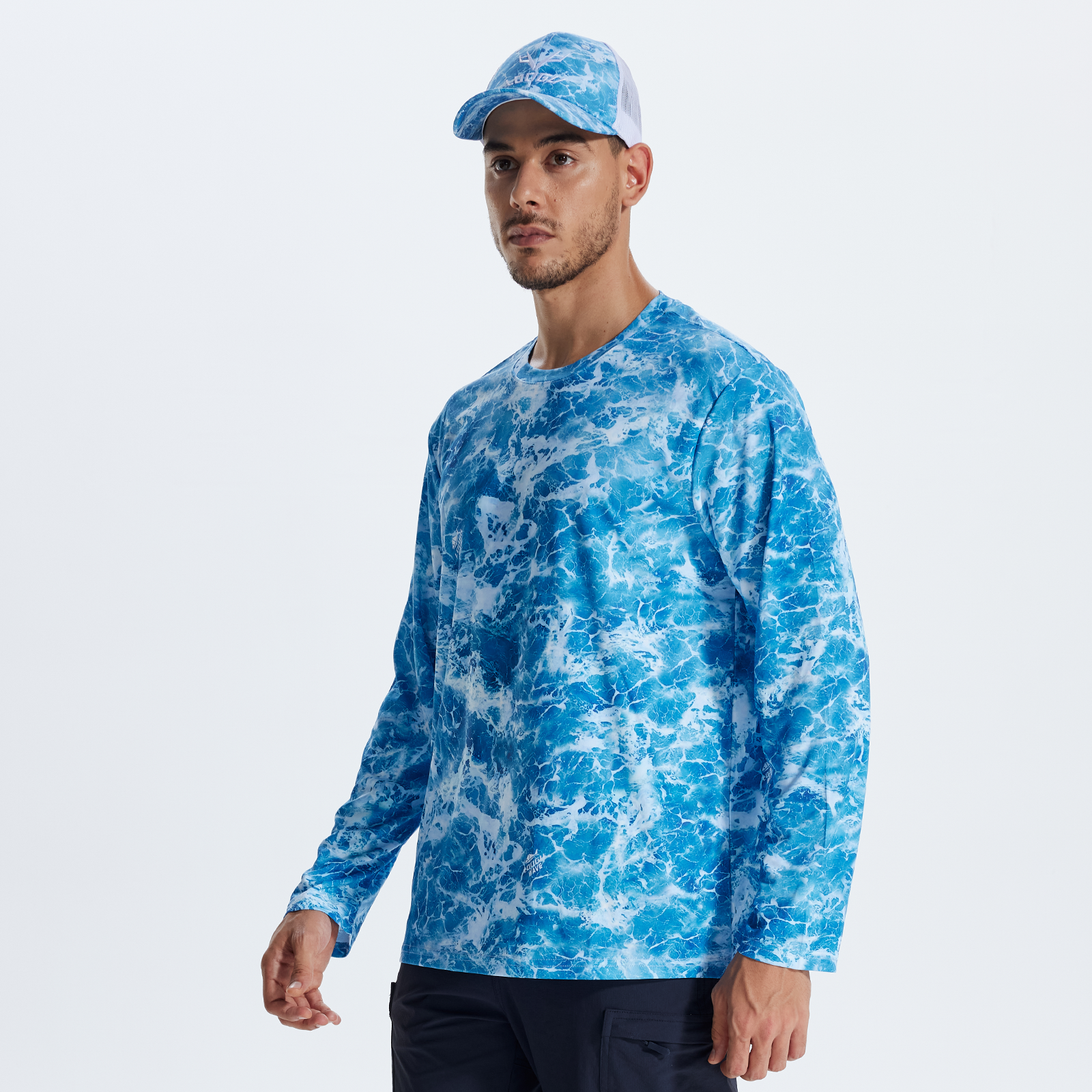 LOOGU Hunting Camo Shirt  Wave Blue T20