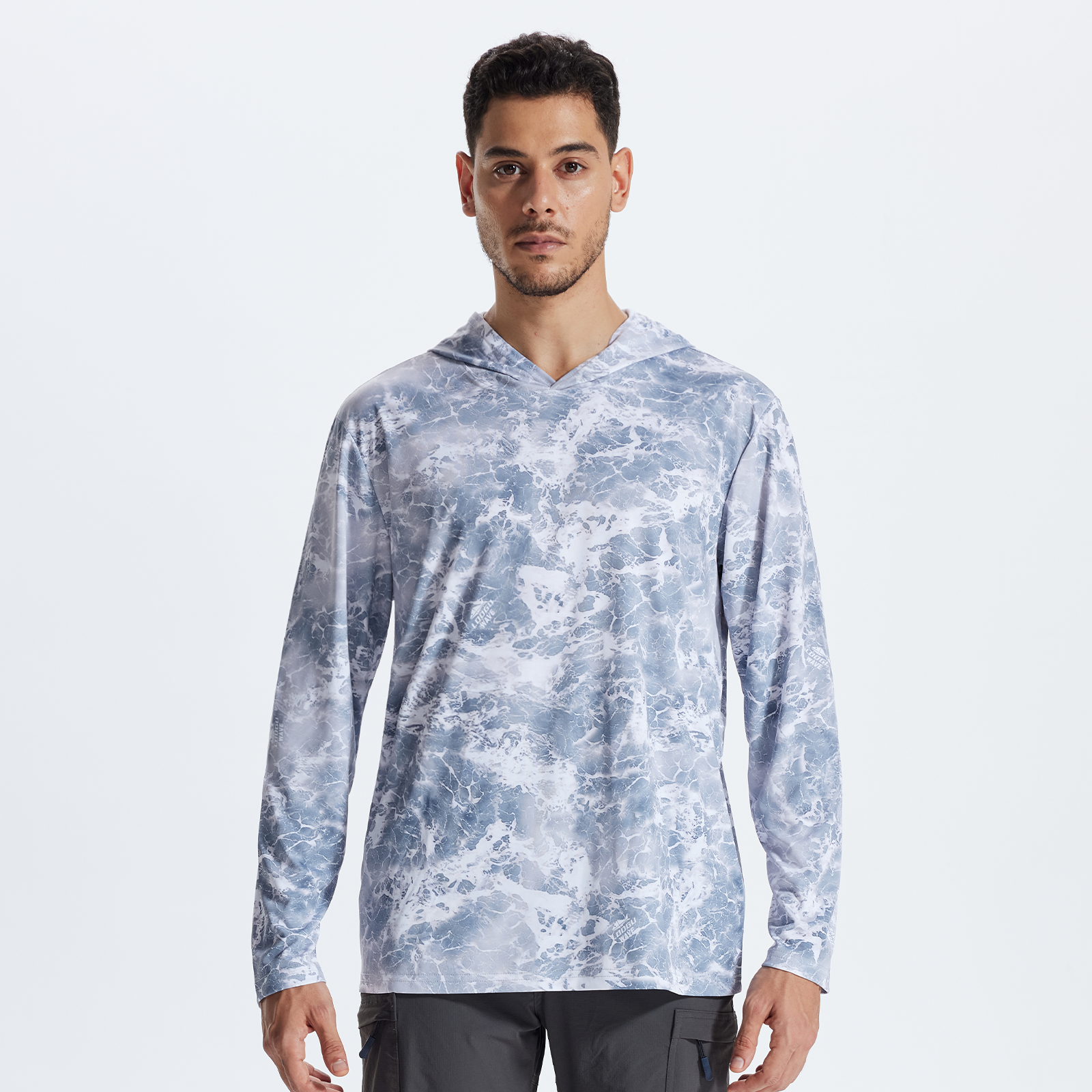 LOOGU Sweat à capuche de chasse camouflage pour homme, chemise de chasse à manches longues légère, pull à capuche performant pour la pêche et la randonnée 