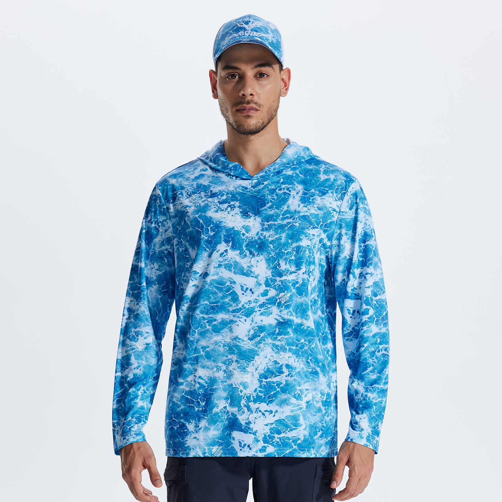 LOOGU Sweat à capuche de chasse camouflage pour homme, chemise de chasse à manches longues légère, pull à capuche performant pour la pêche et la randonnée 