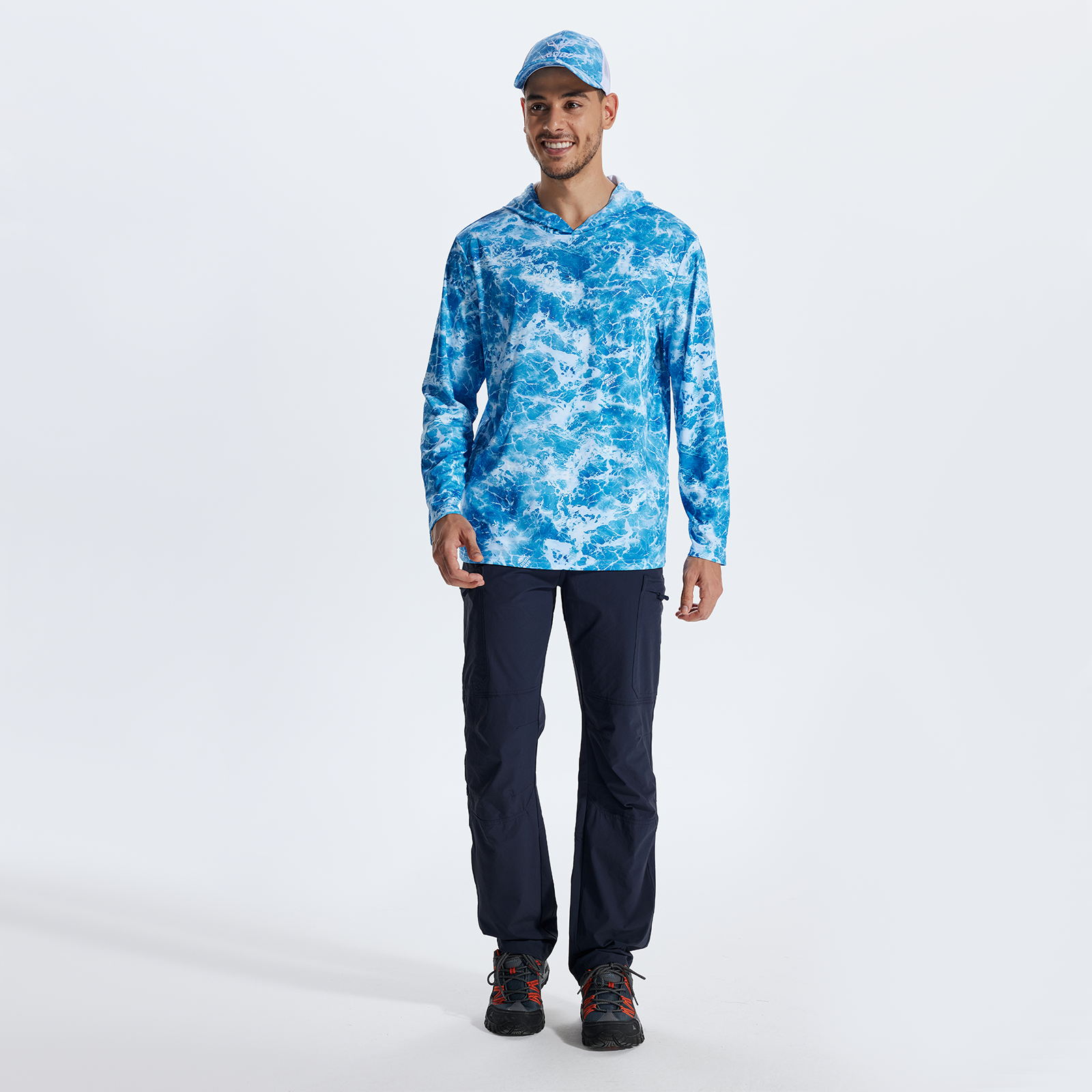 LOOGU Sweat à capuche de chasse camouflage pour homme, chemise de chasse à manches longues légère, pull à capuche performant pour la pêche et la randonnée 