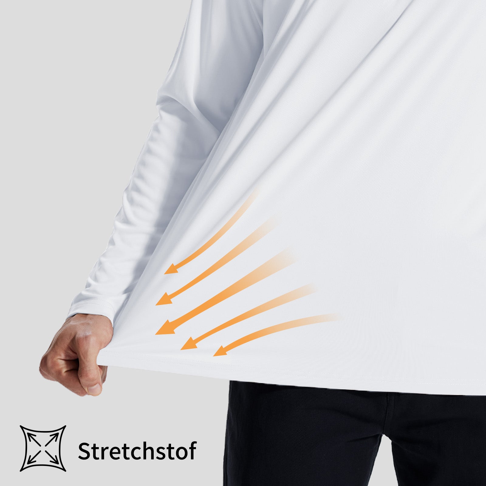LOOGU Men’s Hoodie Long Sleeve Shirt White T70