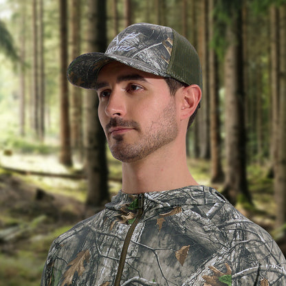 LOOGU Trucker Hat-Super Tree Camo Green Net C10