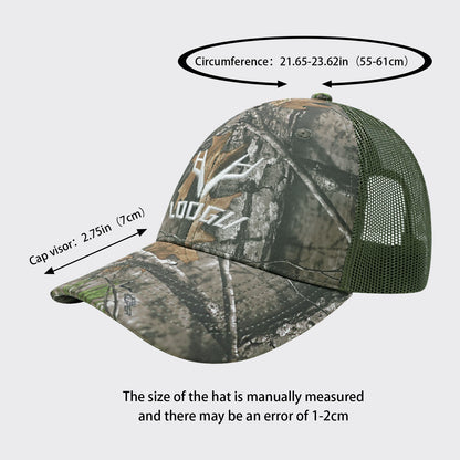 LOOGU Trucker Hat-Super Tree Camo Green Net C10