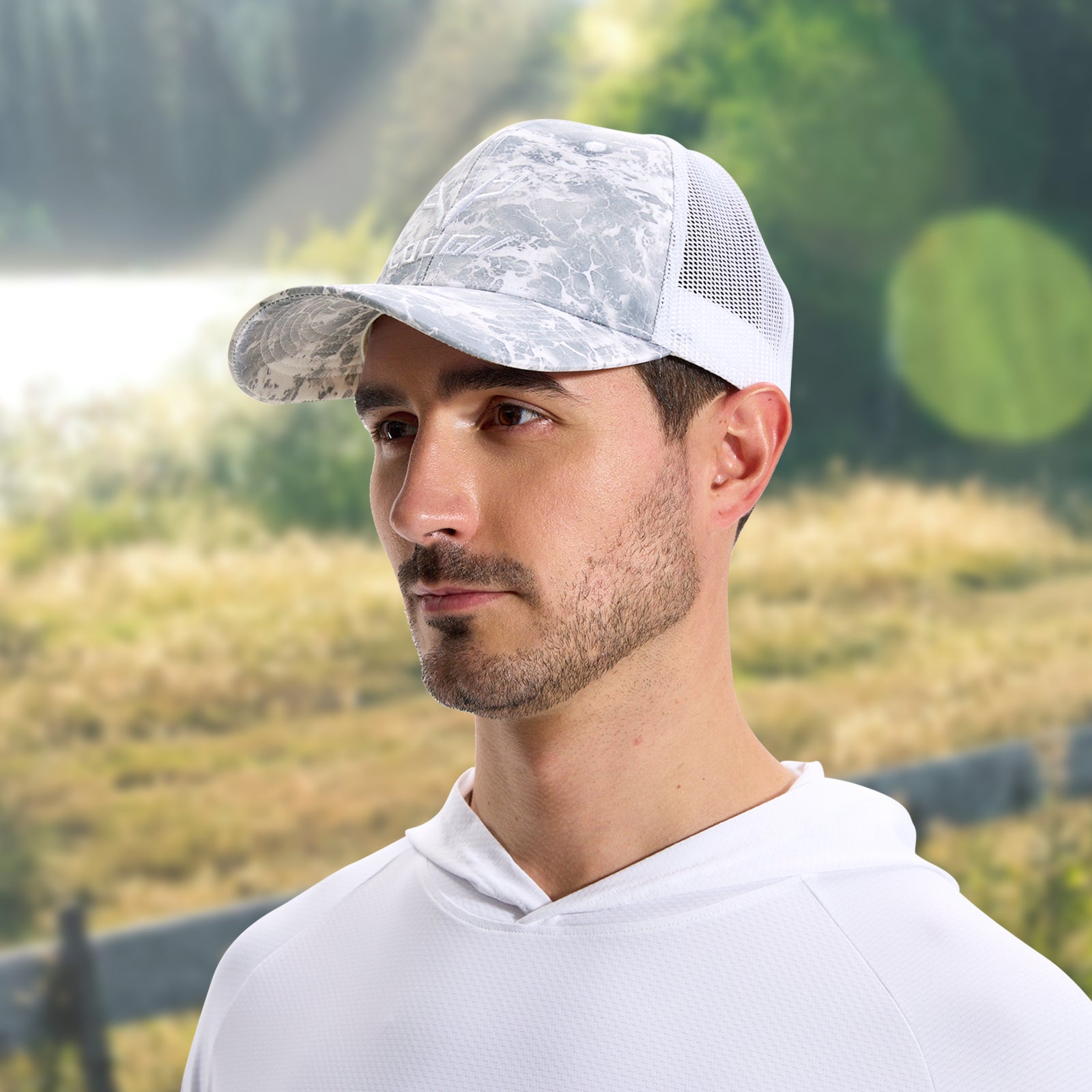 LOOGU Trucker Hat-Wave Grey C10