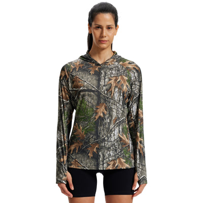 Women's Raglan Camo Hoodie WT73