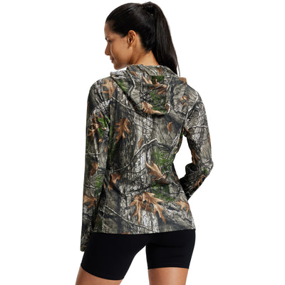 Women's Raglan Camo Hoodie WT73