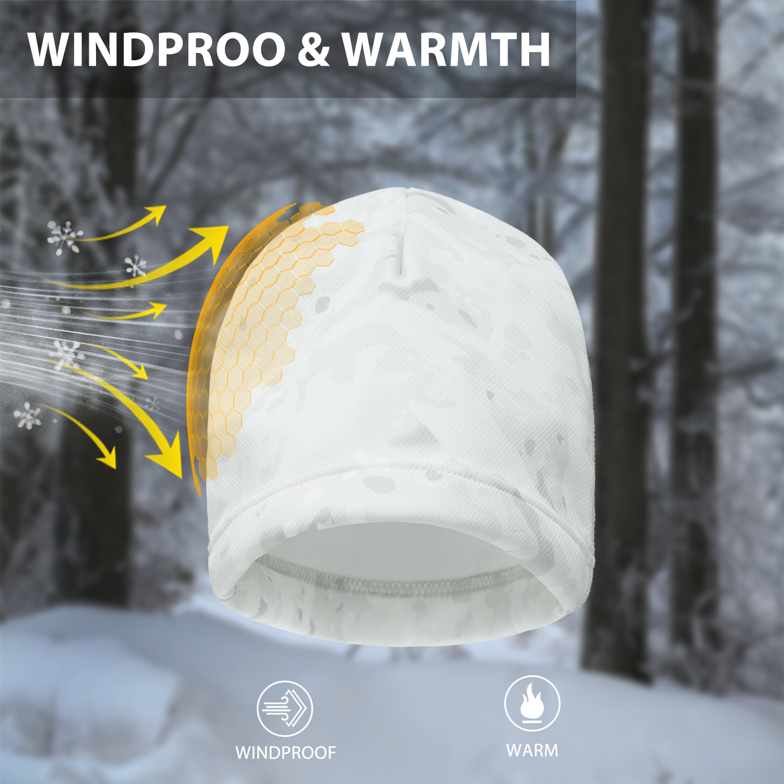 LOOGU  Unisex Camo Beanie Hat for Hunting B09