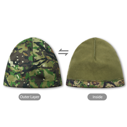 LOOGU  Unisex Camo Beanie Hat for Hunting B09