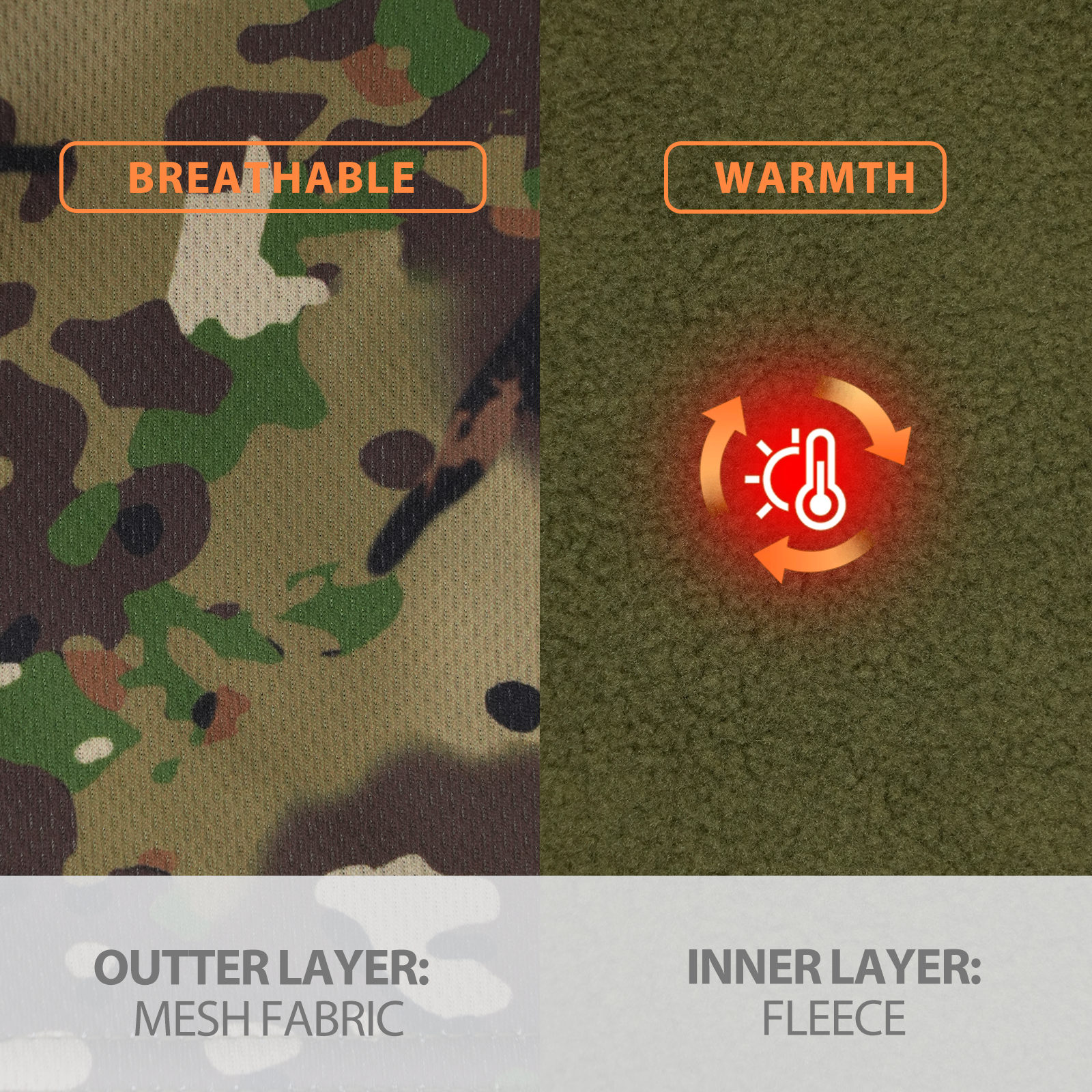 LOOGU  Unisex Camo Beanie Hat for Hunting B09