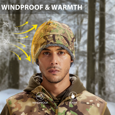 LOOGU Unisex Camo Beanie Hat for Hunting B11