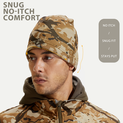 LOOGU  Unisex Camo Beanie Hat for Hunting Spretta B09