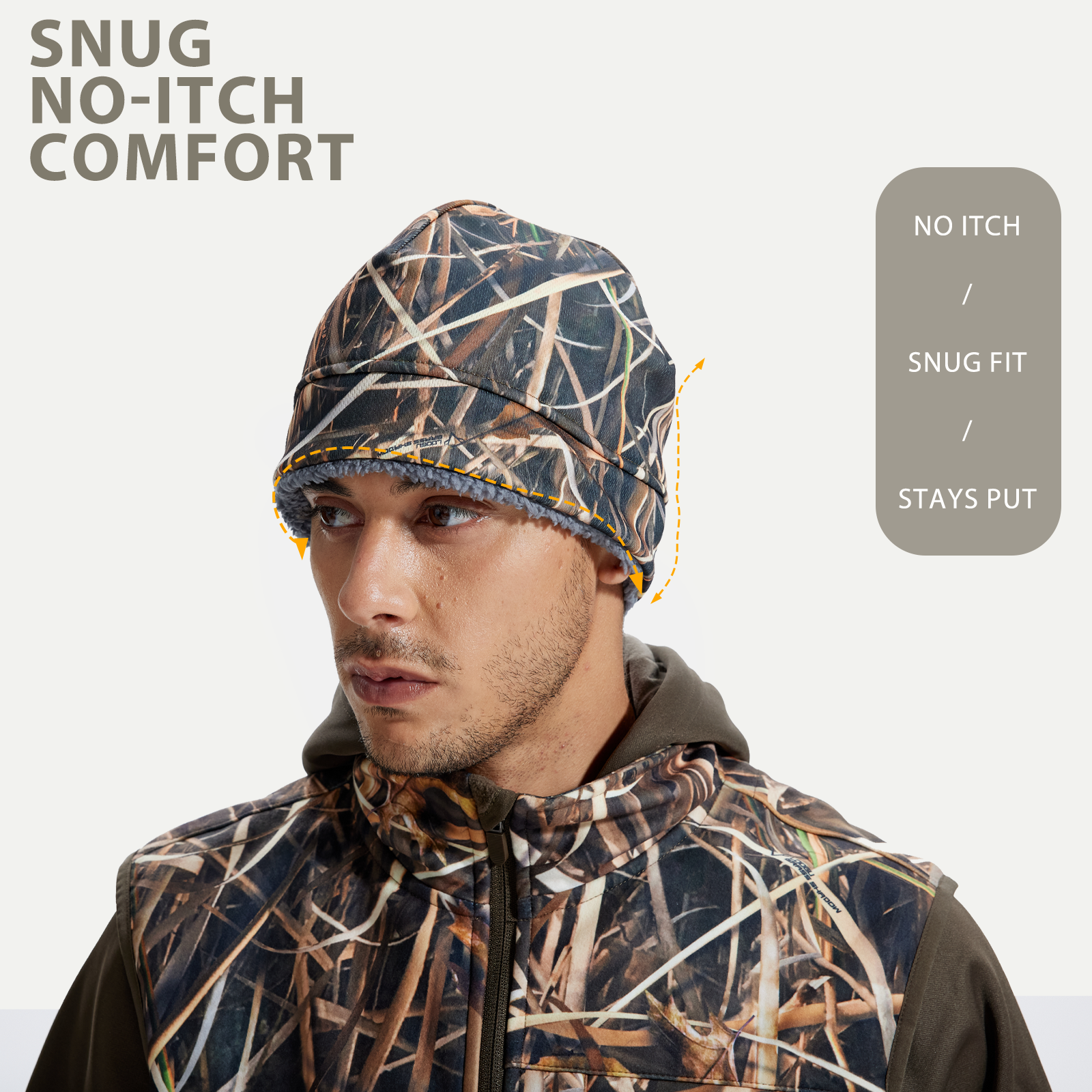 LOOGU Unisex Camo Beanie Hat for Hunting B11