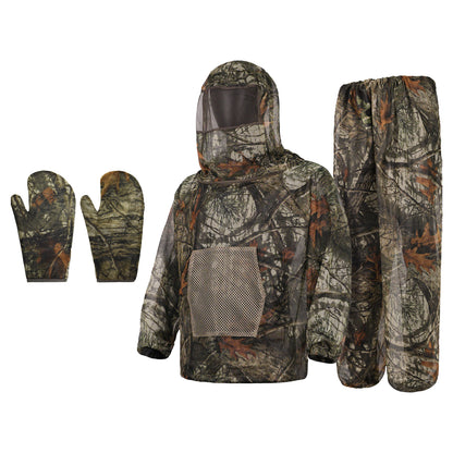LOOGU Men's Hooded Mosquito Suit-Super Tree Camo