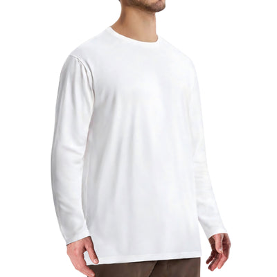 LOOGU Workout Shirts Long Sleeved T-shirt White T20-1
